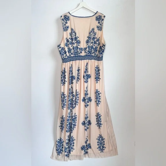 Flying Tomato Rose Print Sleeveless Maxi Dress Size 2X - Picture 7 of 7